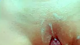 Desi college girl's shaved pussy rubbed to orgasm with creampie finish