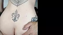 reverse cowgirl anal ride stretches tight hole deep