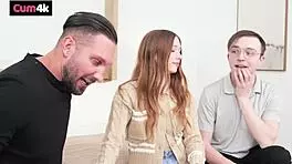 Petite spinner slut rides thick cock after boyfriend's fails