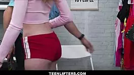 i got caught shoplifting petite holes searched n fucked hard by cop