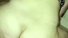 Blonde babe sucks huge cock in bedroom then gets wet pussy pounded