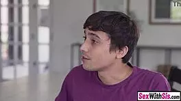 Horny dude CATCHES petite teen TOYING and POUNDS her PUSSY