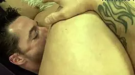 college babe smothers sugardaddy under big fat ass