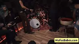 sound engineer gets wet blowjob from busty brunette nia bleu