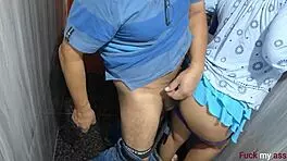 I'm addicted to slamming my lover's tight ass in the bathroom