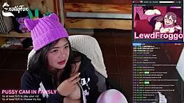 exotiqfox edges gooning live with fans in filipina frenzy