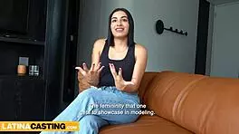 big booty latina cutie rides monster cock in casting 😈🍆