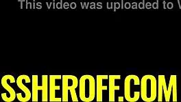 blonde colombian teen deepthroats monster cock in shower while getting peed on