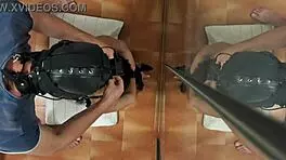 Milf Chokes Down Cum in Bondage Blowjob!