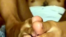 Check out this tiny latina's perfect feet after my epic footjob cumshot! 😍👣