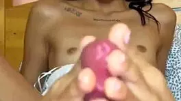 Check out this tiny latina's perfect feet after my epic footjob cumshot! 😍👣