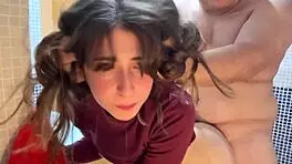 Naughty Petite Homemade Babe Gets Creampied In Bathroom Sneak