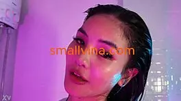 Hey sexy 4ft Asian teen why so wet stripping that tight pussy?