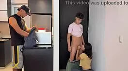 Hey, horny Latina neighbor craves hard pounding in front of her man 😈🔥