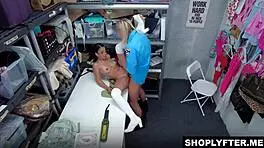 hey shoplifter, bend over for my cavity search or else