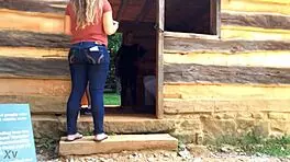 Candid Mexican Teen Booty in Tight Jeans