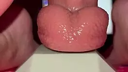 TINY REDHEAD Rides HUGE Fence Post COCK To Juicy Orgasm!