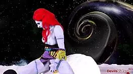 Joanna Angel Deepthroats Big Cock in Nightmare Before Christmas XXX Parody