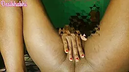 village bhabhi rams brinjal deep in wet pussy country style