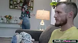 busty italian milf in lingerie craves young cock deepthroat pounding