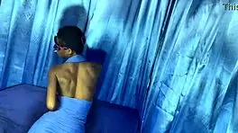 hey check abena's sexy slim body erotic dance before assbanging