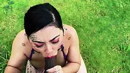 Hey, taste this delicious outdoor blowjob from horny milf Enm Diamond?