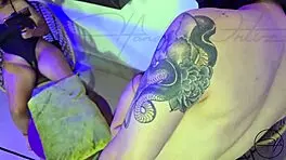 hotwife takes rough creampie while girlfriend watches pov handjob