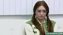 Therapist Dr Calvin Hardy Fucks Petite Patient Reese Robbins On Sofa