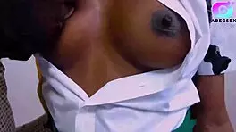 Heart pounding as horny babe pays teachers with her wet pussy craving their cocks desperately