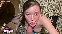 i just blasted a quick messy facial on my young girlfriend damn