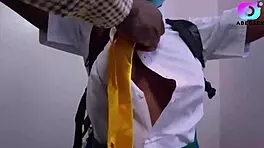 Heart pounding as horny babe pays teachers with her wet pussy craving their cocks desperately