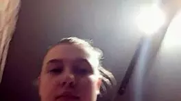 Horny amateur shaves pussy for extreme public locker masturbation