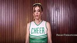 nervous cheerleaders winter flynn tricked into therapy with doctor cocks