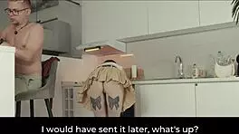 Milf Stuck in Dishwasher Bent Over for Rough Pussy Pounding Cum Covered