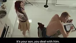 Milf Stuck in Dishwasher Bent Over for Rough Pussy Pounding Cum Covered