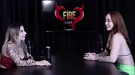 watch this naughty thai beauty tease in sheer red during her wild porn interview!