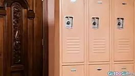 hey cheerleaders what happens when no one's around? fingers and licks everywhere