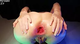 Huge Zucchini Gapes Brunette Teen Ass Doggystyle Hardcore!