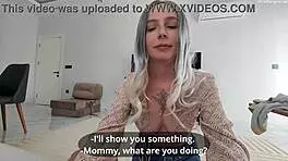 step mommy bends over offers tight ass for hardcore pounding while daddy away