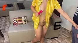 Sadistic homemade ffm threesome with step-cousin toys and wild squirting