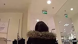 Adorable czech teen teased in supermarket ripped clothes hardcore pov pounding!