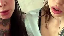 double blowjob blonde brunette teens rimjob sloppy cum swap milf pov threesome turns filthy