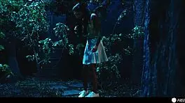 Brunette Latina Freezes Time Sucks Drunk Asian Maid Tits