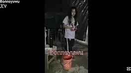 bonneyuwu the petite shower slut teases her small tits seductively