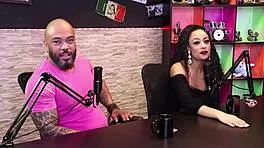 top black stud's sensual casting highlights with latina milf in outdoor interracial heat