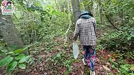 lost horny thai teen wanders forest and fucks wildly outdoors