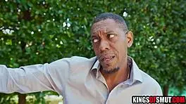 Horny ebony teen craves massive cock pounding