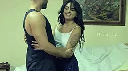 luana, ready to thank oscar with sweaty latino sex passion?