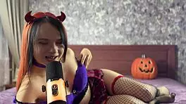 hey succubus, your pierced nipples and big ass got me hard for halloween play?