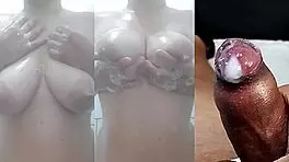 compil of best small dick jerks and foreskin cums with gf's squirting pussy and tits - part 3